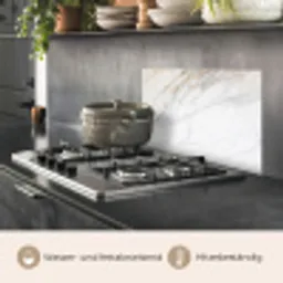 Marmer - Steen - Wit - Goud - Marmerlook - Steen - Luxe keuken achterwand spatscherm klein -usp_DE