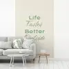 Tekst - Sierlijk - Letters - Groen fotobehang vinyl groot -woonkamer