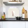 Beertje - Sneeuwvlokje - Wit - Pluizig Inductie beschemer met haakjes middel -sfeer2