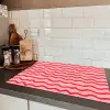 Speels - Patroon - Rood Inductie beschermer vinyl 3mm klein 276 -sfeer3