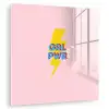 Grl pwr - Bliksem - Roze plexiglas 5mm klein -zzzproduct_nieuw