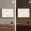 Marmer - Zuiver - Grijs - Aders Light Box met batterij (Wandlamp) middel 907 -sfeer3