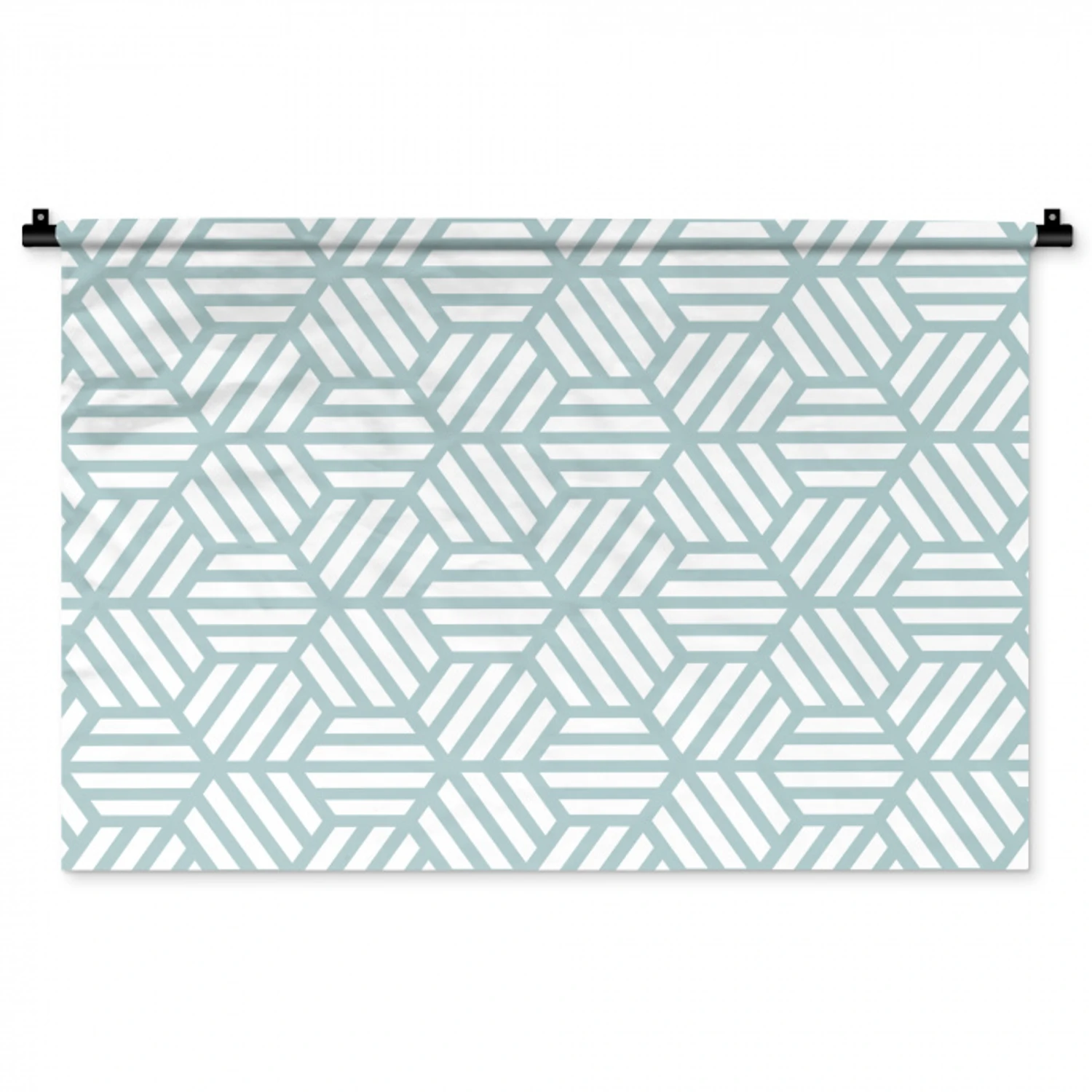 Groen - Geometrie - Patronen - Abstract Wandkleed katoen middel 269 -zz3d