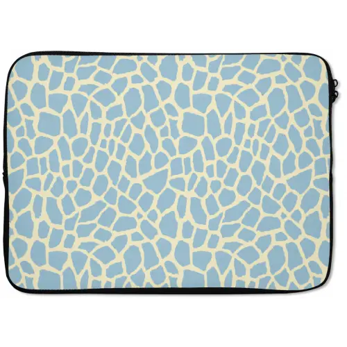 Giraf - Modern - Blauw laptophoes neopreen klein 279 -zkaufland3dotto