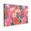 Roze - Bloemen - Wit - Oranje canvas 2cm klein -z3d