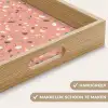 Terrazzo -  Patroon - Kleurrijk - Roze - Blauw Dienblad Rechthoek middel 911 -USP_HandgreepNL