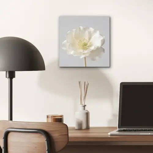 Bloem - Minimalistisch -Wit aluminium wit klein -sfeer5