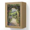 Doorkijk - Tuinboog - Bloemen - Natuur - Pad Light Box met kabel (Wandlamp) klein -3d