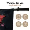 Wereldkaart - Edelstenen - Regenboog - Ruw Wandkleed katoen klein -sfeer2