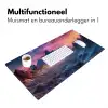 bergen-sterren-kleurrijk-neon Muismat XXL klein -sfeer4