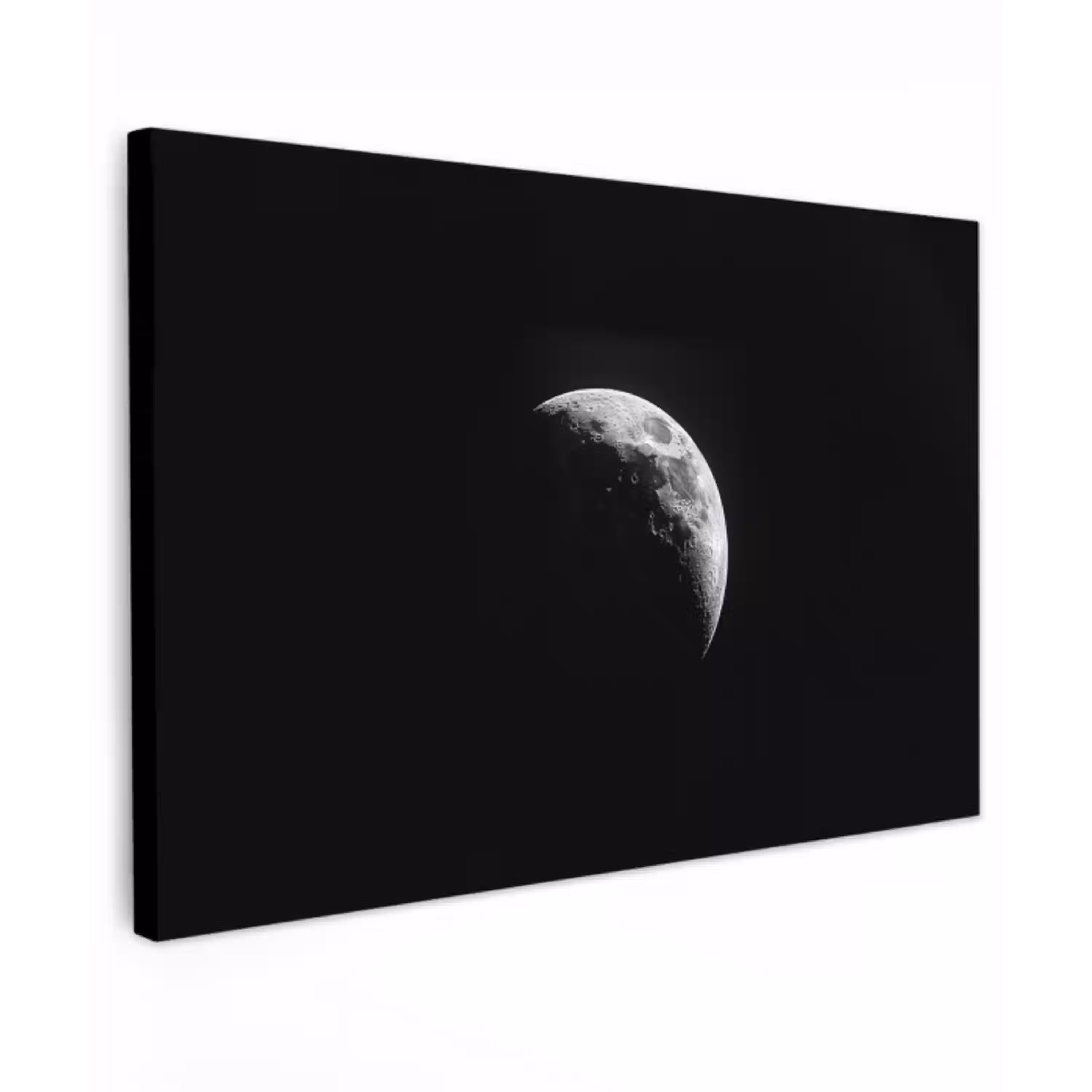 Maan - Hemel - Zwart - Schaduw canvas 2cm klein -z3d