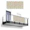 Touw - Gebreid - Beige Balkonbeschermer Duitsland klein 596 -3d
