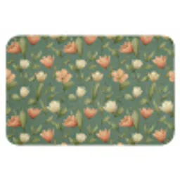 Tulpen - Botanisch - Groen Badmat klein 997 -3d
