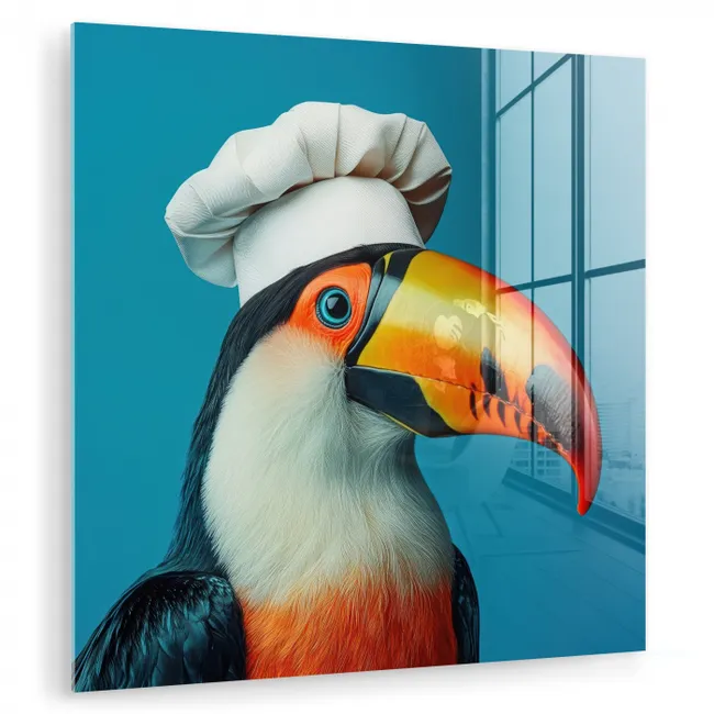 Toekan - Papegaai - Vogel - Koksmuts plexiglas 5mm klein -zzzproduct_nieuw