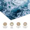 Golven - Oceaan - Blauw poster papier klein -closeup_NL