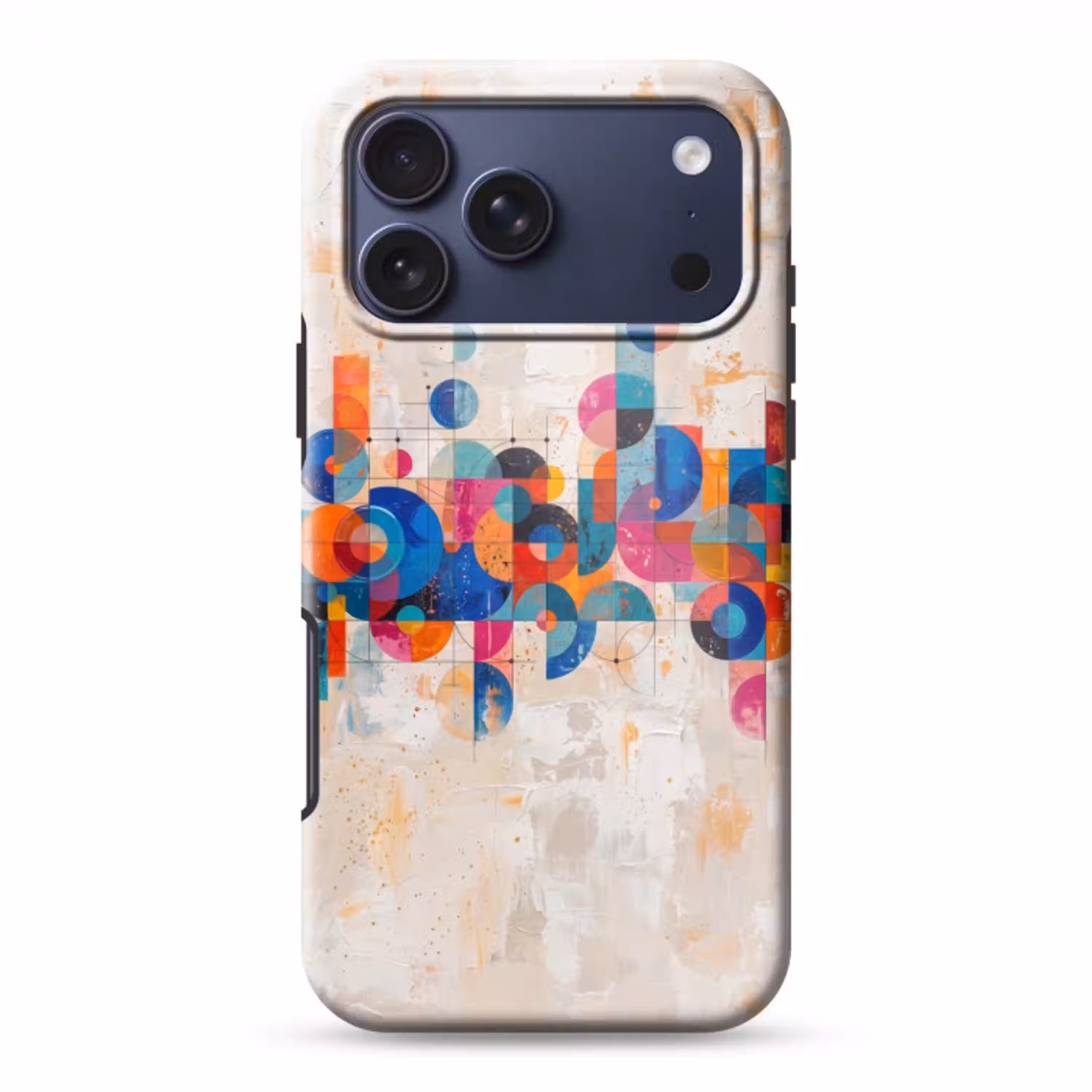 Kunst - Geometrisch - Abstract - Kleurrijk Toughcase MagSafe Apple iPhone 17 Pro Max klein -3d