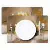 Bloemen - Eieren - Geschilderd Placemat vinyl groot -zzsfeer2_Kitchenyeah-website