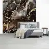 Marmer - Goud - Glitter - Luxe fotobehang vinyl groot -slaapkamer