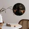 Hert - Zonnebril - Zwart - Pak Wandcirkel behangsticker klein -sfeer3