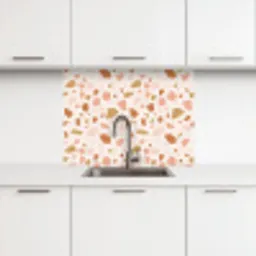 Terrazzo -  Patroon - Kleurrijk - Zalm keuken achterwand 2 middel 865 -3d