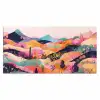 Golvende heuvels - Abstracte planten - Dromerig Muismat XXL klein -3d_leeg