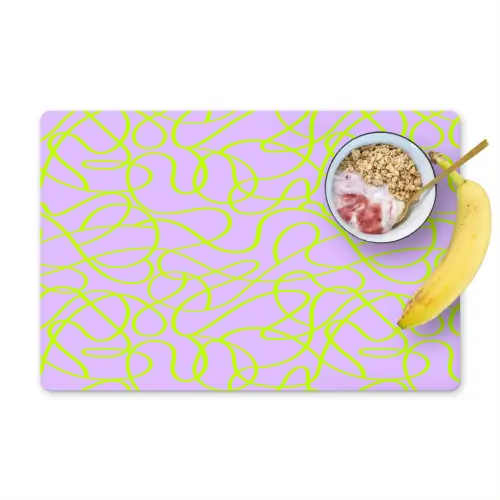 Abstract - Lila - Groen - Pastel Placemat vinyl groot 368 -zzzproduct_Kitchenyeah-website