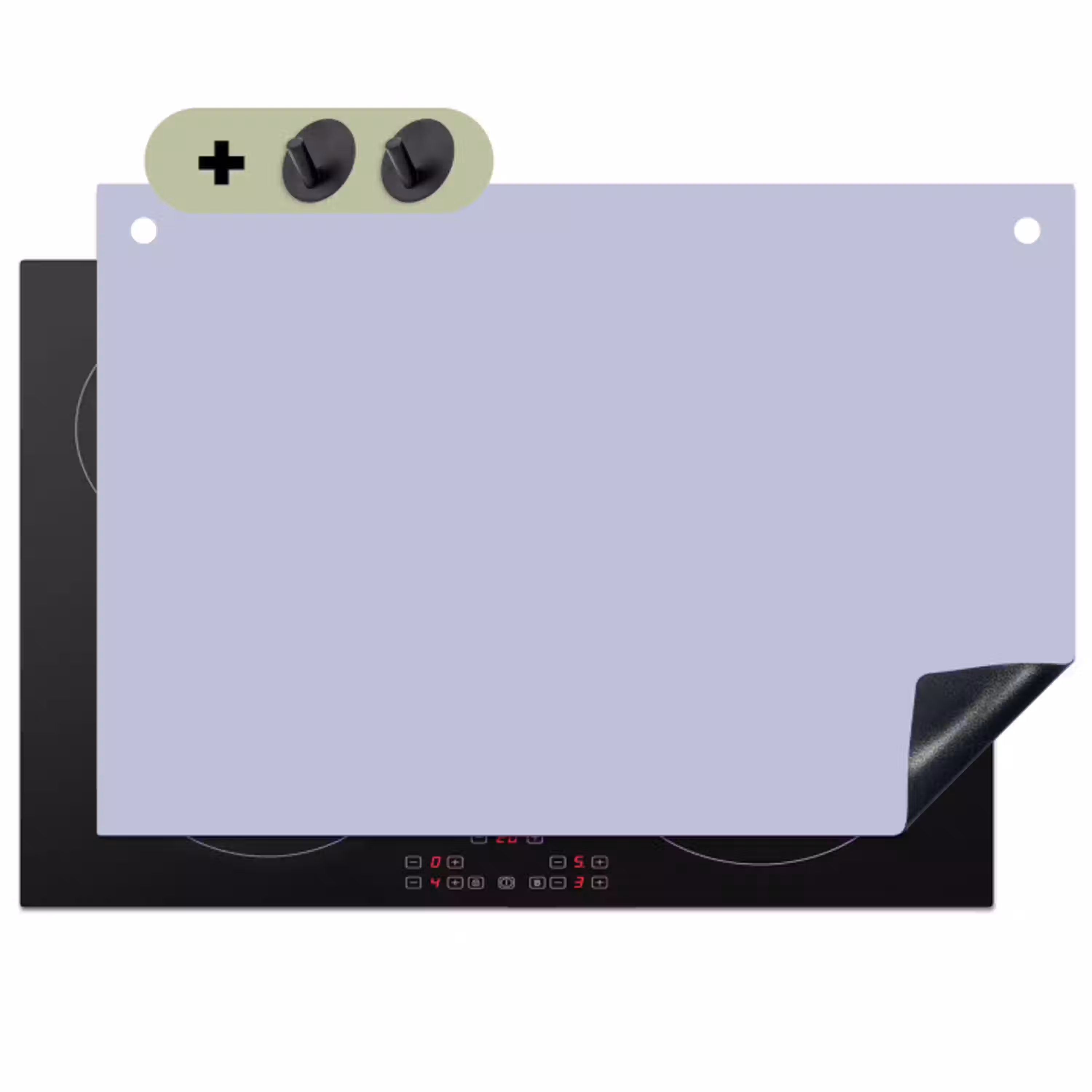 Chalky - Lavender - Paars Inductie beschemer met haakjes klein 777 -3d