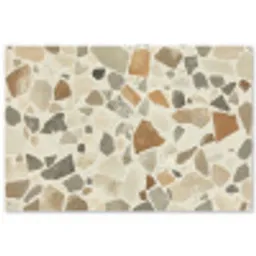 Stenen - Terrazzo - Decoratie - Tegels tuinposter los doek groot -3d