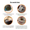 Bloemen - Deur - Roze Inductie beschermer vinyl 3mm klein -zzzzzzz-td-werking