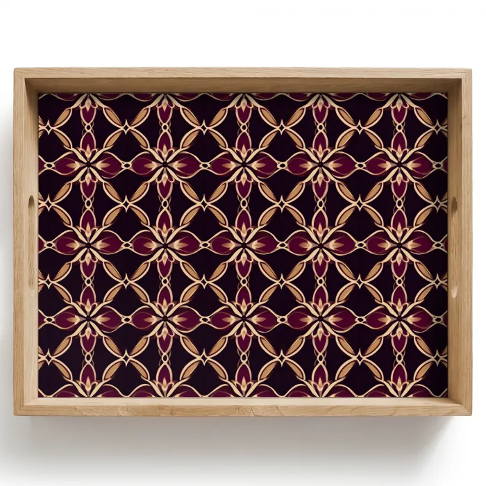 Symmetrisch - Tegel - Burgundy Dienblad Rechthoek middel 911 -z3d_shopping