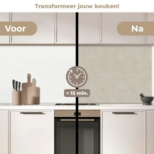 Steen - Beton - Patronen keuken achterwand 2 middel 871 -voor-na2_NL