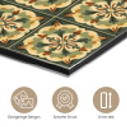 Ornament - Patroon - Groen aluminium wit klein 46 -closeup_DE