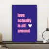 Tekst - Valentijn - Love - Blauw canvas 2cm klein -sfeer6