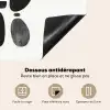 Japandi - Zwart - Abstract Inductie beschermer vinyl 3mm middel -usfeer4_FR