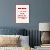 Tekst - Rood - Hartjes poster papier klein -sfeer2