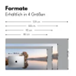 Bomen - Reflectie - Water - Zonsopgang - Serene Muismat XXL klein -ysfeer5_duits