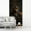 Beer - Bruin - Pak - Hoed fotobehang vinyl groot -woonkamer