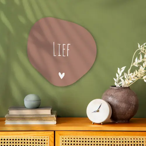 Spreuken - Lief - Quotes Wandcirkel Organisch Forex 3mm klein -sfeer2