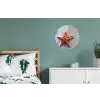 Zeester - Strand - Zee Wandcirkel aluminium klein -slaapkamer