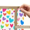 Hartjes - Kleurrijk - Patroon - Levendig Light Box met batterij (Wandlamp kind) middel -USP_websiteprintNL