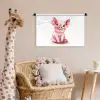 Varken - Roze - Baby dier - Boerderij dieren Wandkleed katoen klein -wsfeer5_kind