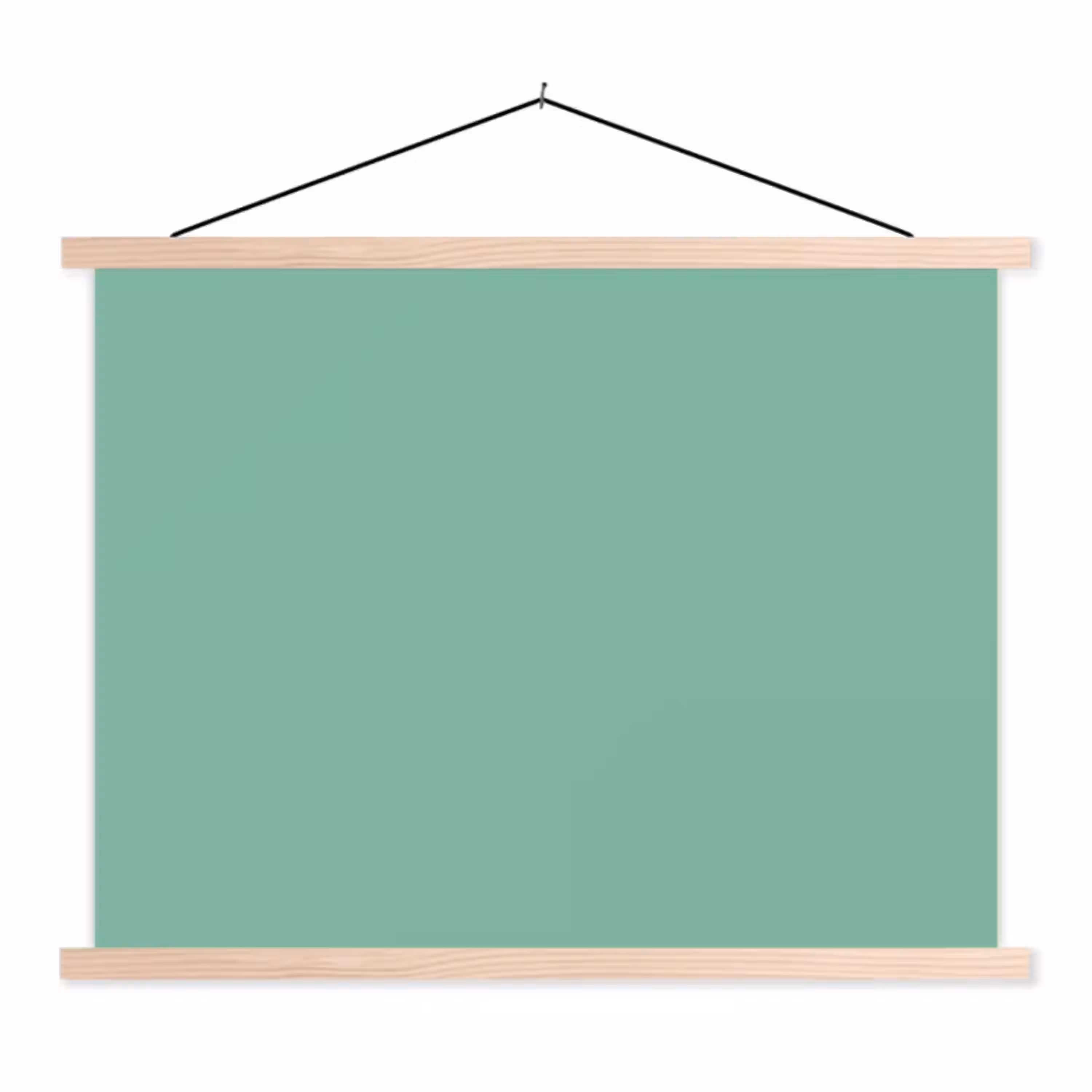 Ocean - Jade - Groen textielposter latten blank klein 122 -3d