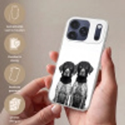 Honden - Bivakmuts - Zwart - wit Telefoonhoesje iPhone 17 Pro Max klein -sfeer3_NL
