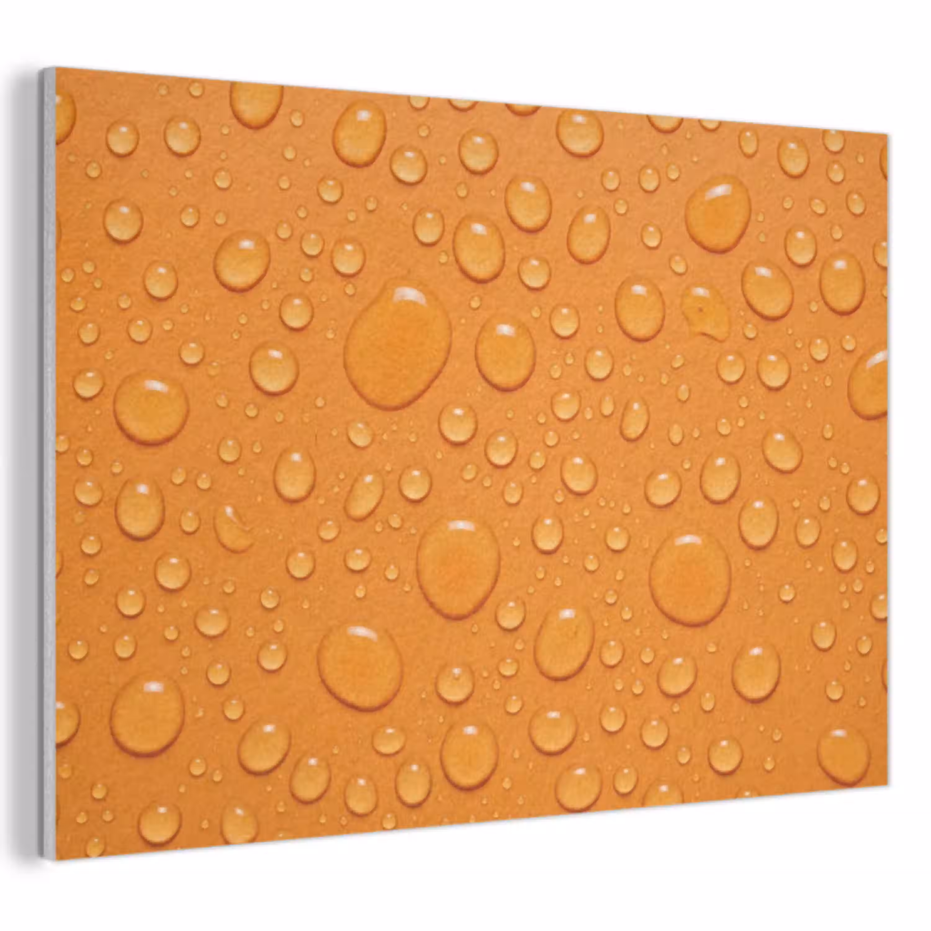 Water - Druppels - Oranje PET vilt klein -3d