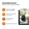 Minimalistisch - Cirkels - Penseelstreken - Beige Inductie beschermer vinyl 3mm klein -zzzzzzz-td-ups