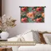 Roze - Patroon - Bloemen Wandkleed katoen klein 269 -sfeer1