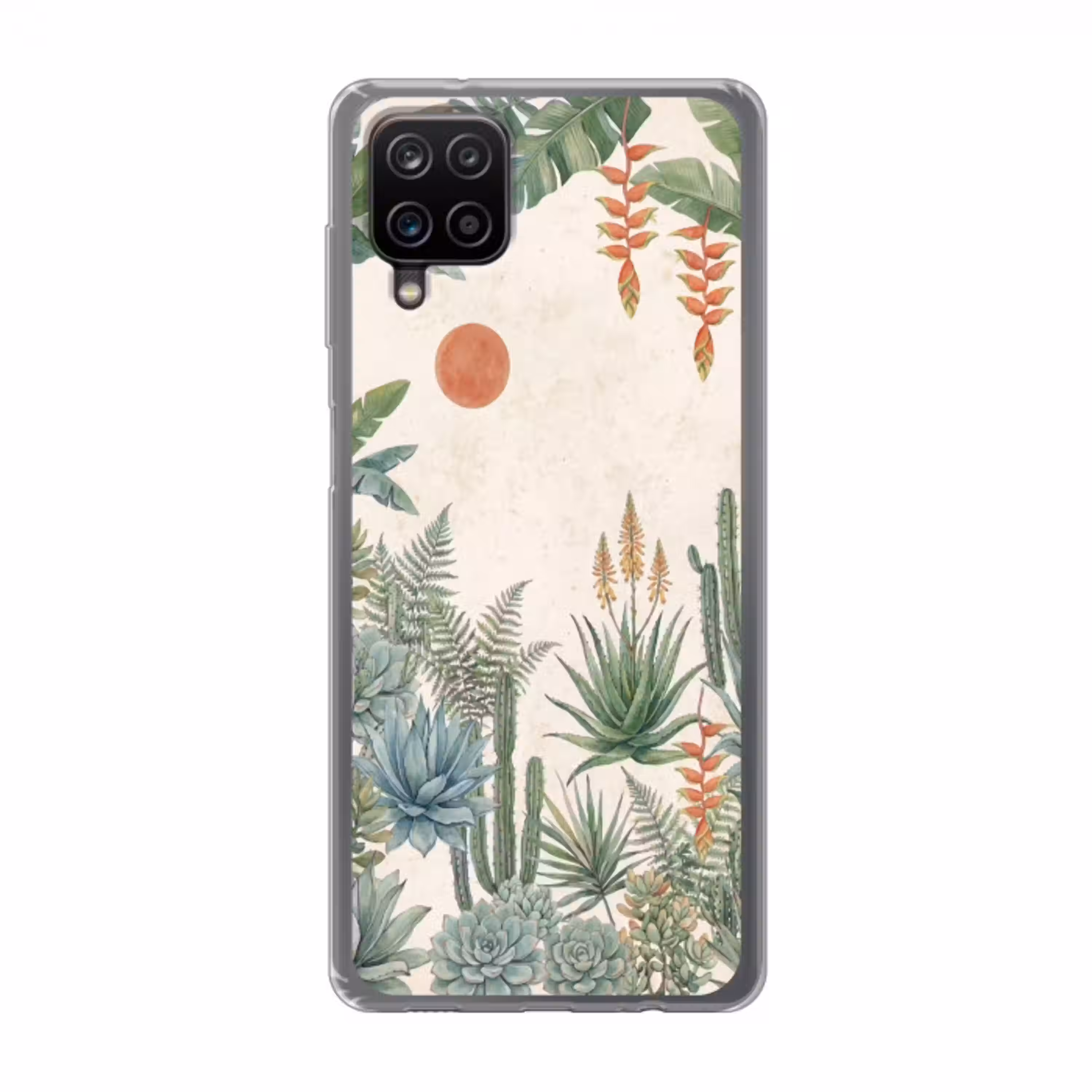Woestijn - Planten - Groen Telefoonhoesje Samsung Galaxy A12 klein -3d