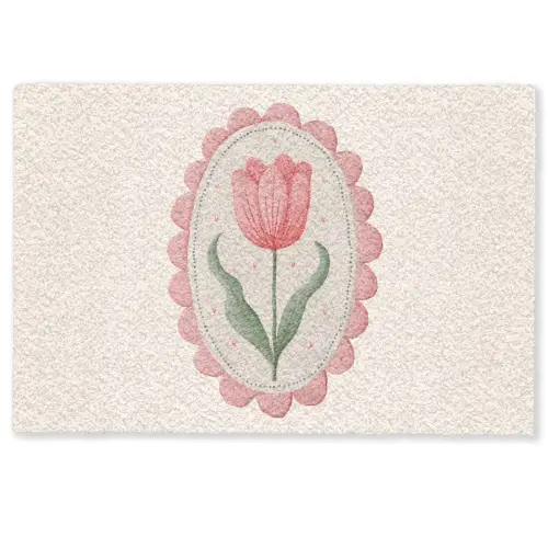 Tulp - Lijst - Ovaal - Illustratie Deurmat klein -zkaufland3d
