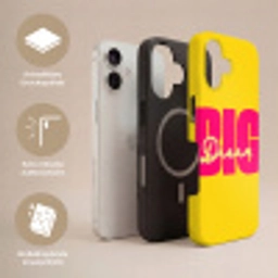Dream big - Geel - Roze Toughcase MagSafe Apple iPhone 17 klein -USP_Lagen_DE
