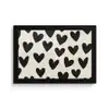 Hartjes - Zwart - Beige fotolijst zwart zonder passe partout klein -3d